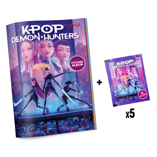 Kpop Demon Hunter Sticker Album + 5 Packs