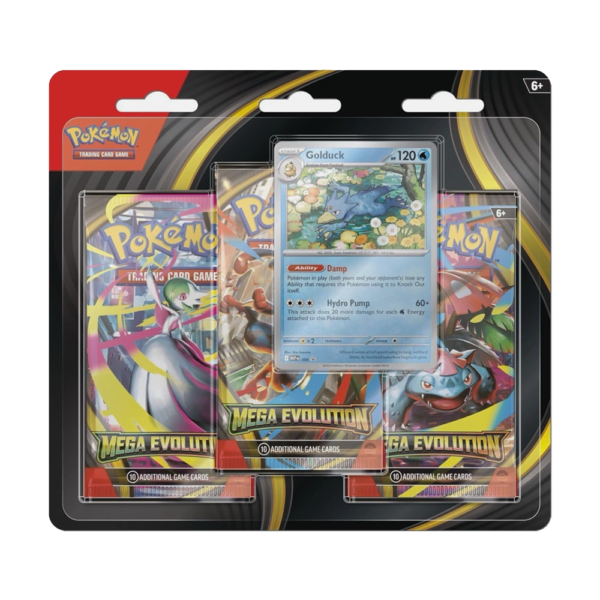 Pokémon TCG: Mega Evolution – 3-Pack Blister